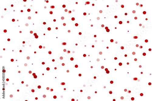 Red dots like blood on white background. Random Abstract pattern of upper part dot. illustration abstract design. wallpaper texture for print for text  sale and websites  for display product.