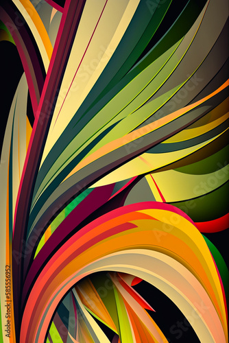 Wallpaper Mural Abstract background multicolored background. AI Torontodigital.ca