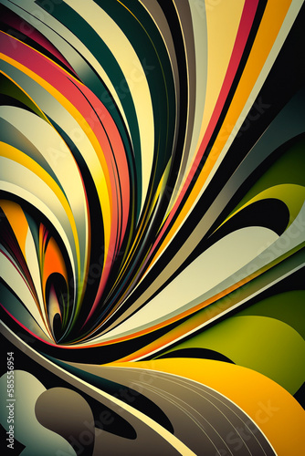 Wallpaper Mural Abstract background multicolored background. AI Torontodigital.ca