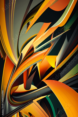 Wallpaper Mural Abstract background multicolored background. AI Torontodigital.ca