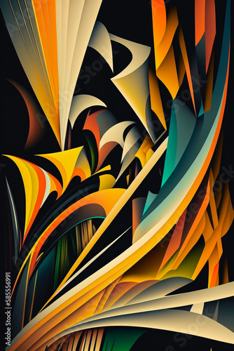 Wallpaper Mural Abstract background multicolored background. AI Torontodigital.ca