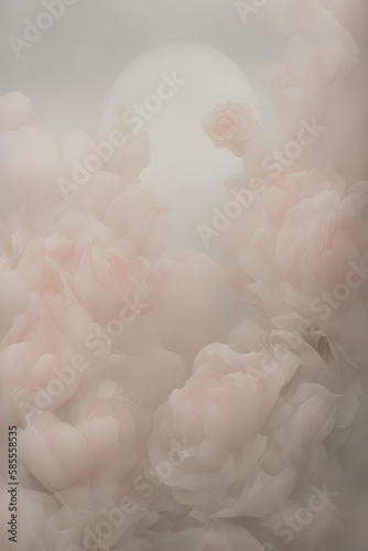 floral background texture  luxury and flowing design  generative ai
