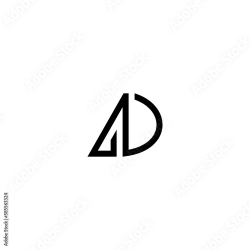 Free Download Premium design Logo with initial, letter, alphabet AD for company branding and other - GFXLoad