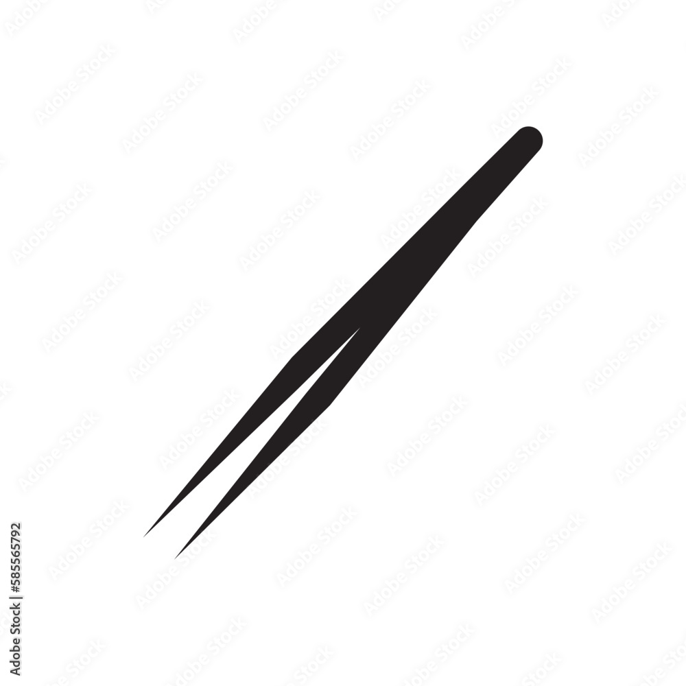 Tweezers logo icon,illustration template design