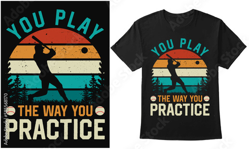 Baseball Graphic Retro Colorful Design For T-shirt, Banner, Poster, Mug, Hoodie, Etc