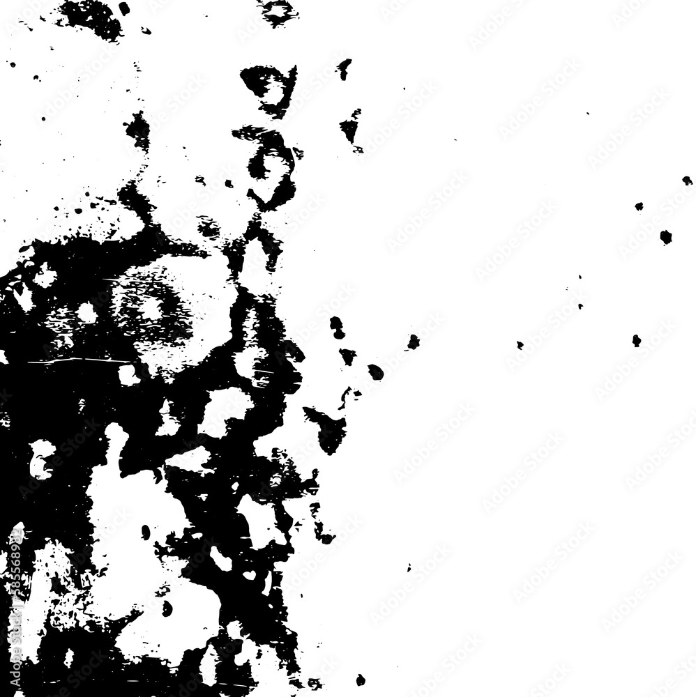 Obraz premium Rustic grunge texture with grain and stains. Abstract noise background. PNG graphic illustration with transparent background.