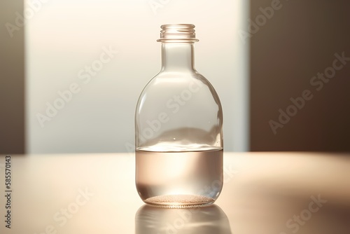 Wallpaper Mural Cosmetic bottle with water or oil, natural medicine Torontodigital.ca