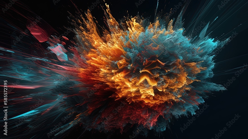 Energetic 3D abstract background featuring vibrant colors, dynamic shapes, and a pulsating rhythm. A lively and captivating visual experience for any creative project. Energetic 3D abstract background featuring vibrant colors, dynamic shapes, and a pulsating rhythm. A lively and captivating visual experience for any creative project.