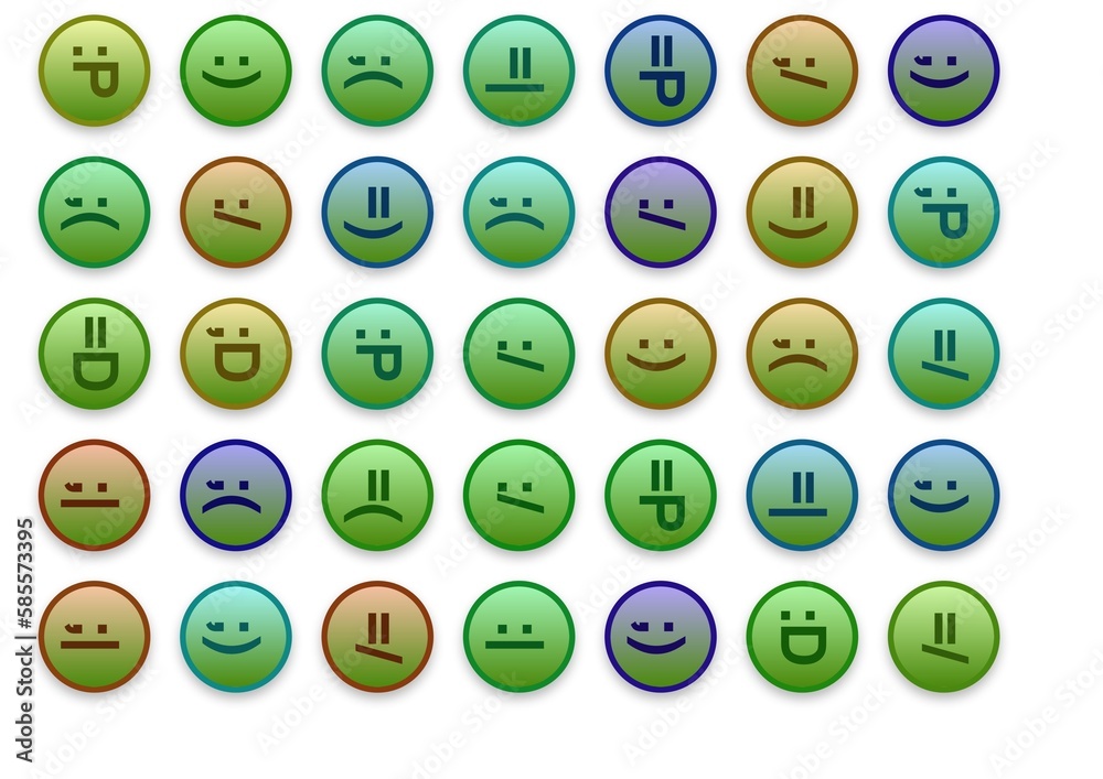 set of emojis set of emojis