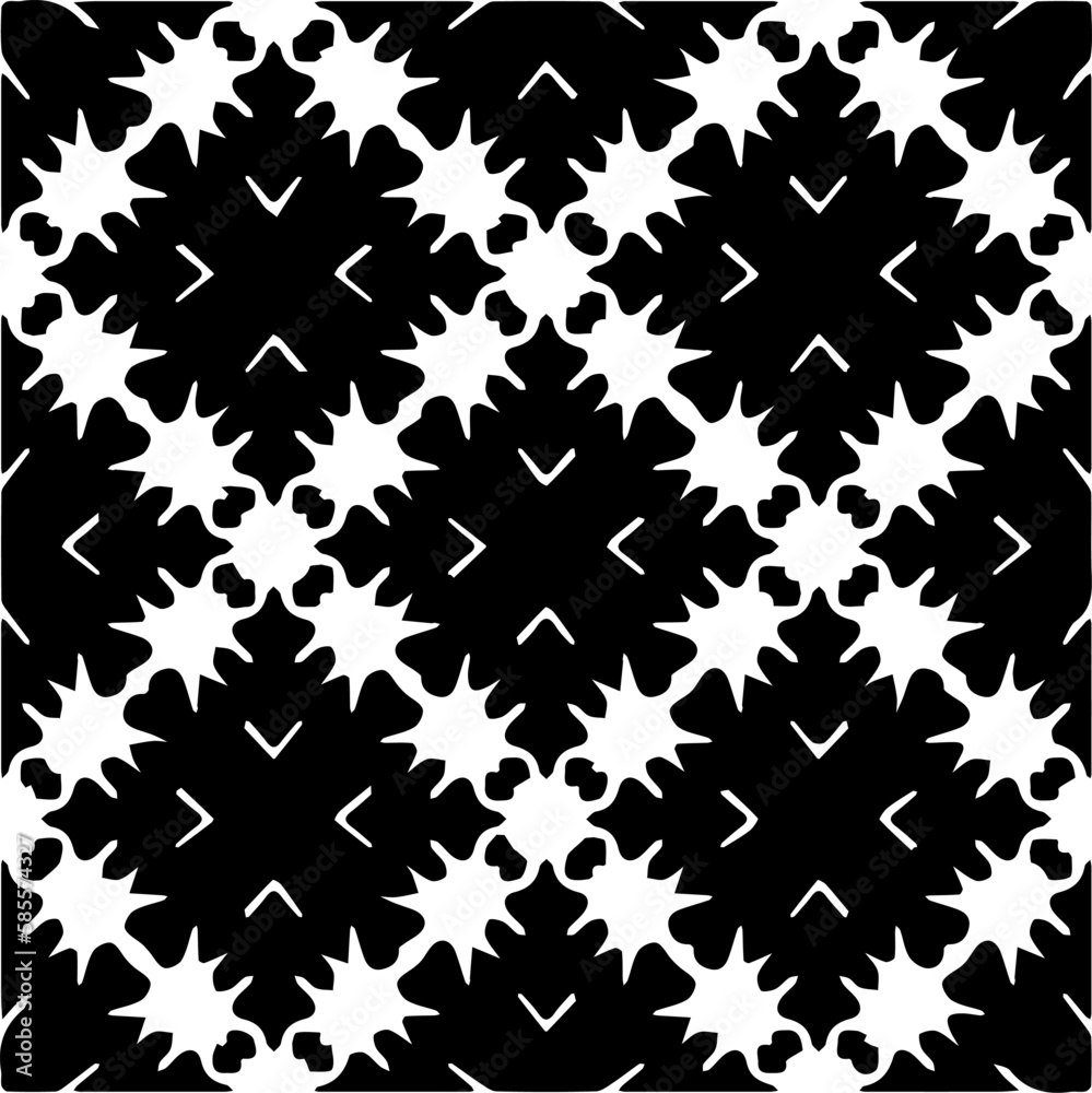 Grunge background with abstract shapes. Black and white texture. Seamless monochrome repeating pattern for decor, fabric, cloth. Grunge background with abstract shapes. Black and white texture. Seamless monochrome repeating pattern for decor, fabric, cloth.