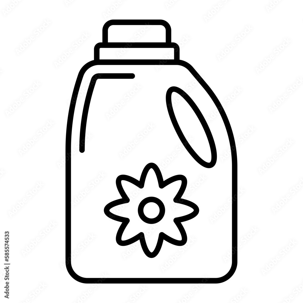 Obraz premium Fabric Softner Outline Icon