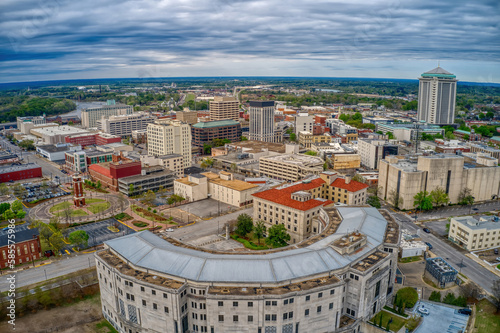 Aerial View of the the Alabama Capitol of Montgomery