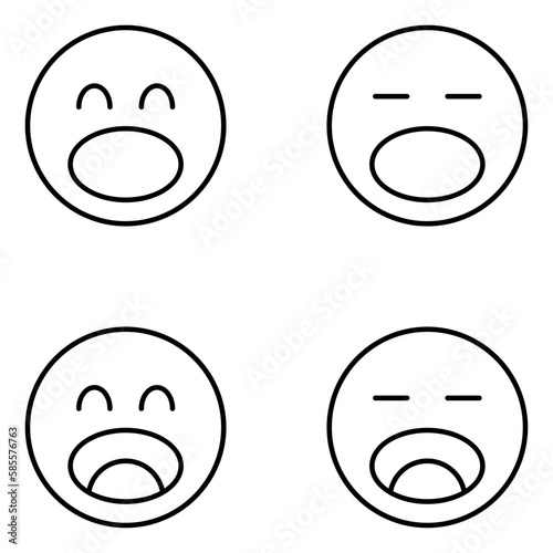 Emoji Vector Line Icons