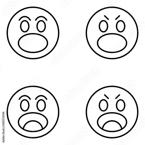 Emoji Vector Line Icons