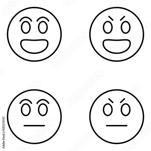Emoji Vector Line Icons