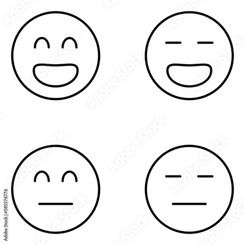 Emoji Vector Line Icons