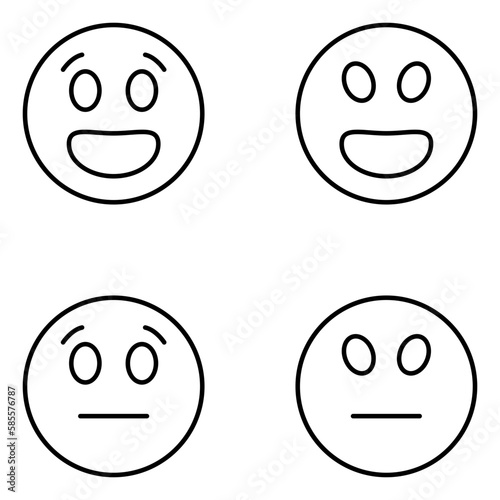 Emoji Vector Line Icons