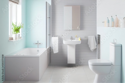 clean and modern design bathroom
