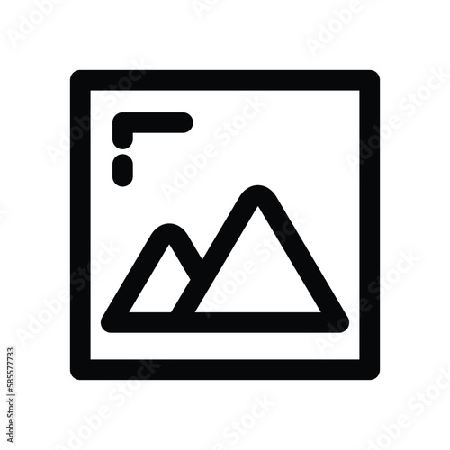 Photo icon. Simple vector illustration.