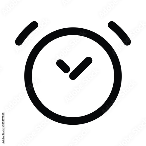 Vector ikon alarm,ikon jam dalam gaya datar trendi terisolasi pada latar belakang. Simbol halaman ikon jam untuk desain situs web Anda Jam ikon logo, aplikasi, UI. Ikon jam ilustrasi vektor,