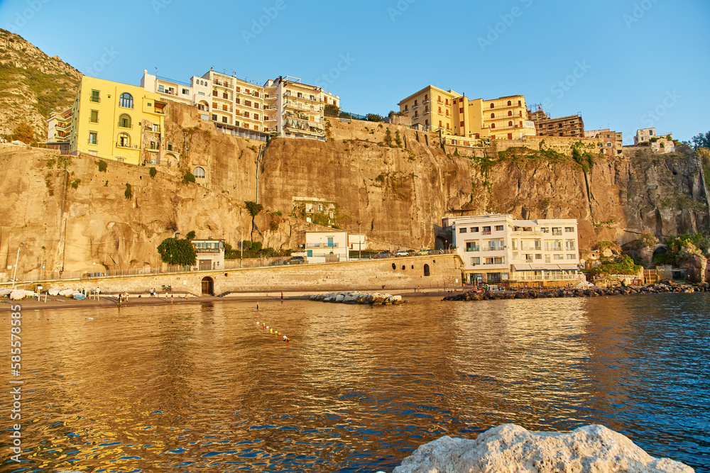 View of the Amalfi Coast and the village of Meta, Italy. View of the Amalfi Coast and the village of Meta, Italy.