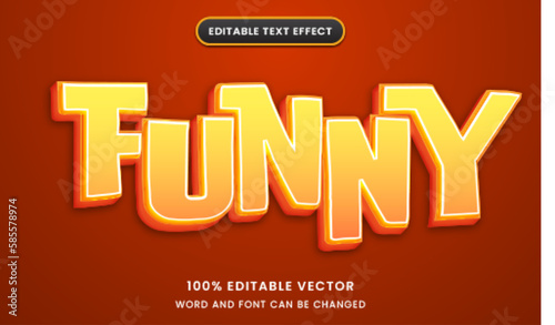 funny comedy 3d graphic style editable text effect
