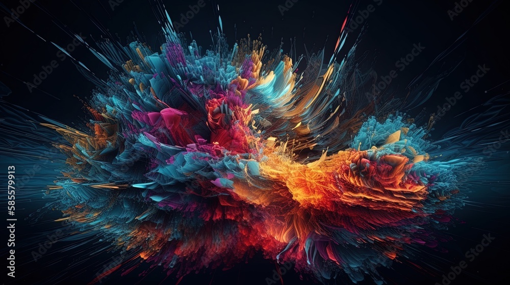 Energetic 3D abstract background featuring vibrant colors, dynamic shapes, and a pulsating rhythm. A lively and captivating visual experience for any creative project. Energetic 3D abstract background featuring vibrant colors, dynamic shapes, and a pulsating rhythm. A lively and captivating visual experience for any creative project.
