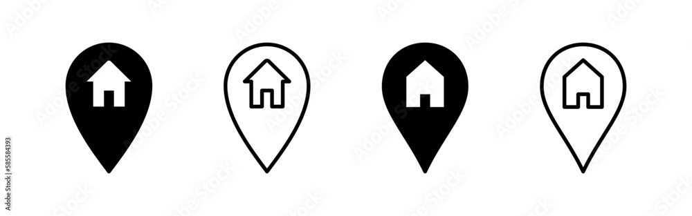 Address icon vector for web and mobile app. home location sign and symbol. pinpoint Address icon vector for web and mobile app. home location sign and symbol. pinpoint