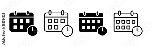 Calendar icon vector for web and mobile app. Calender sign and symbol. Schedule icon symbol