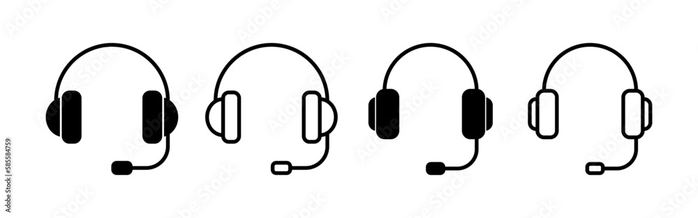 Headphone icon vector for web and mobile app. headphone sign and symbol Headphone icon vector for web and mobile app. headphone sign and symbol