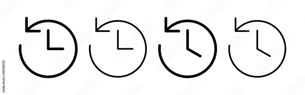 History icon vector for web and mobile app. recent event history sign and symbol History icon vector for web and mobile app. recent event history sign and symbol
