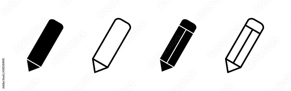 Pencil icon vector for web and mobile app. pen sign and symbol. edit icon vector Pencil icon vector for web and mobile app. pen sign and symbol. edit icon vector