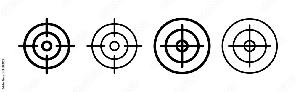 Target icon vector for web and mobile app. goal icon vector. target marketing sign and symbol Target icon vector for web and mobile app. goal icon vector. target marketing sign and symbol
