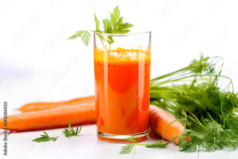 A picture of carrot juice made with Generative AI A picture of carrot juice made with Generative AI