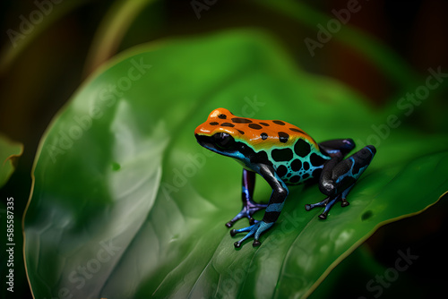 A picture of poison dart frog made with Generative AI