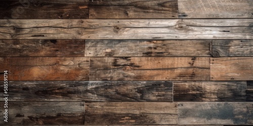 Timeless Timber: Weathered and Aged Wooden Planks Texture