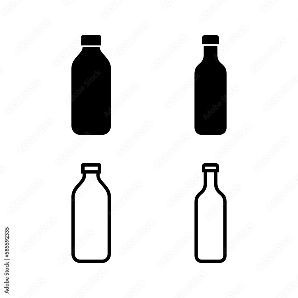 Bottle icon vector illustration. bottle sign and symbol Bottle icon vector illustration. bottle sign and symbol
