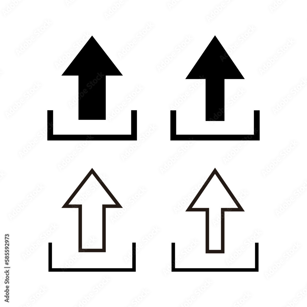 Upload icon vector illustration. load data sign and symbol