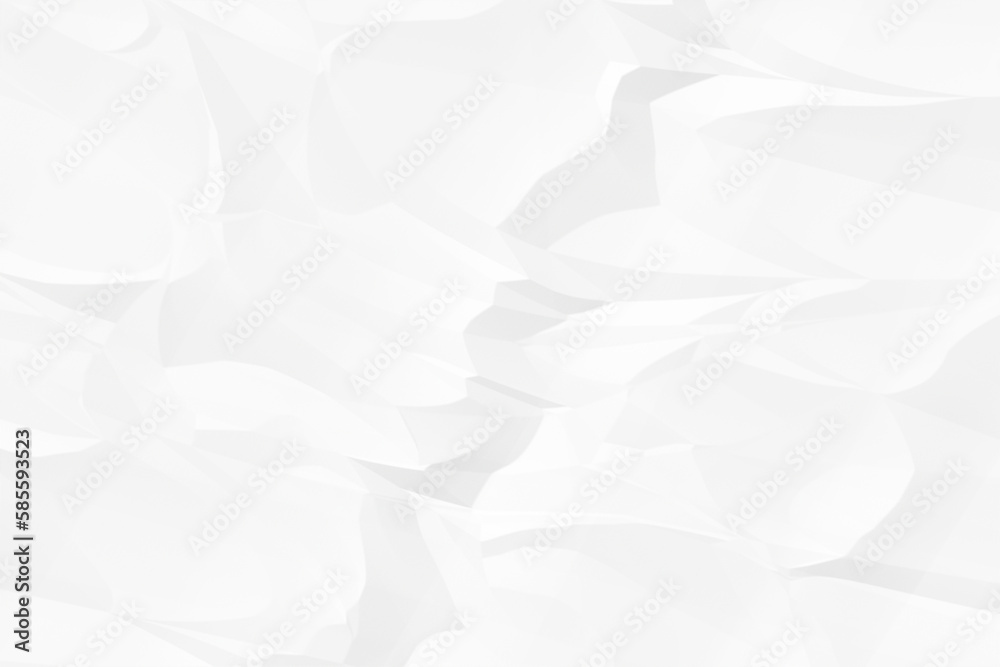 Fototapeta premium crumpled white paper background close up