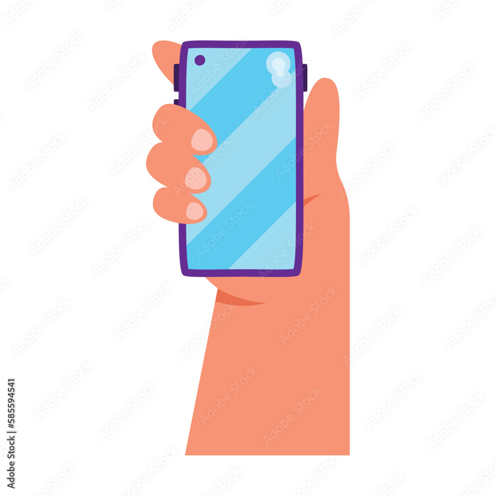 hand lifting smartphone device hand lifting smartphone device