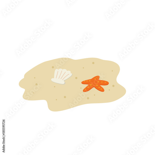 Sand play Children or Kids playing sand at the beach