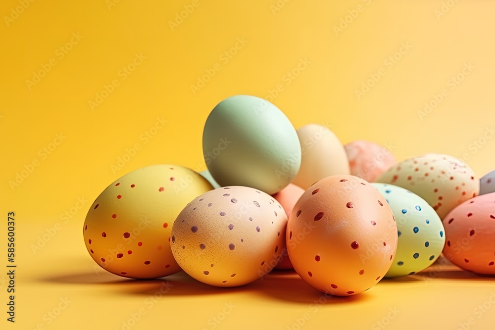 stack of eggs. Generative AI