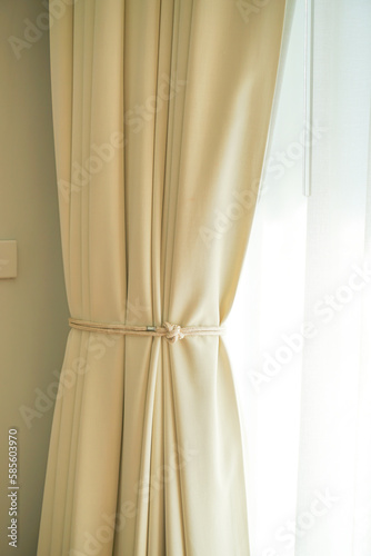 curtain with window and sunlight