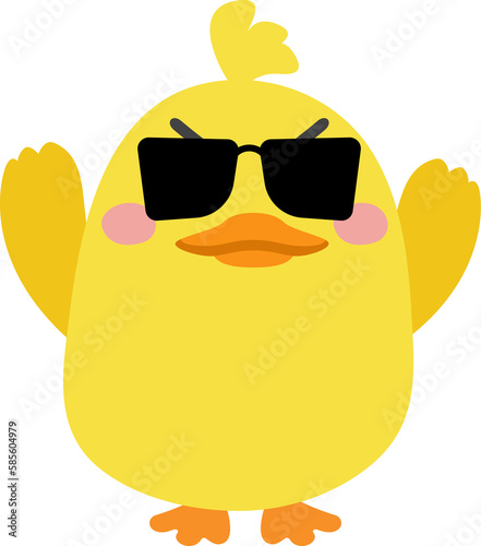 duckling with glasses