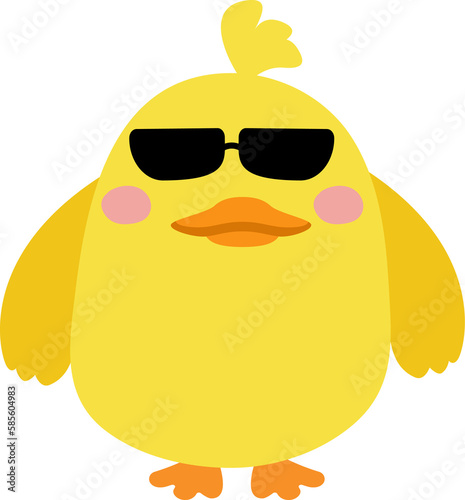 duckling with glasses