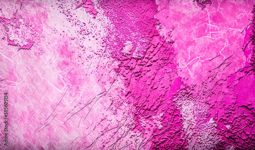 AI Generated Pink Concrete Texture Background with Grunge and Fantasy Art Elements for Carnival Decoration or Backdrop.