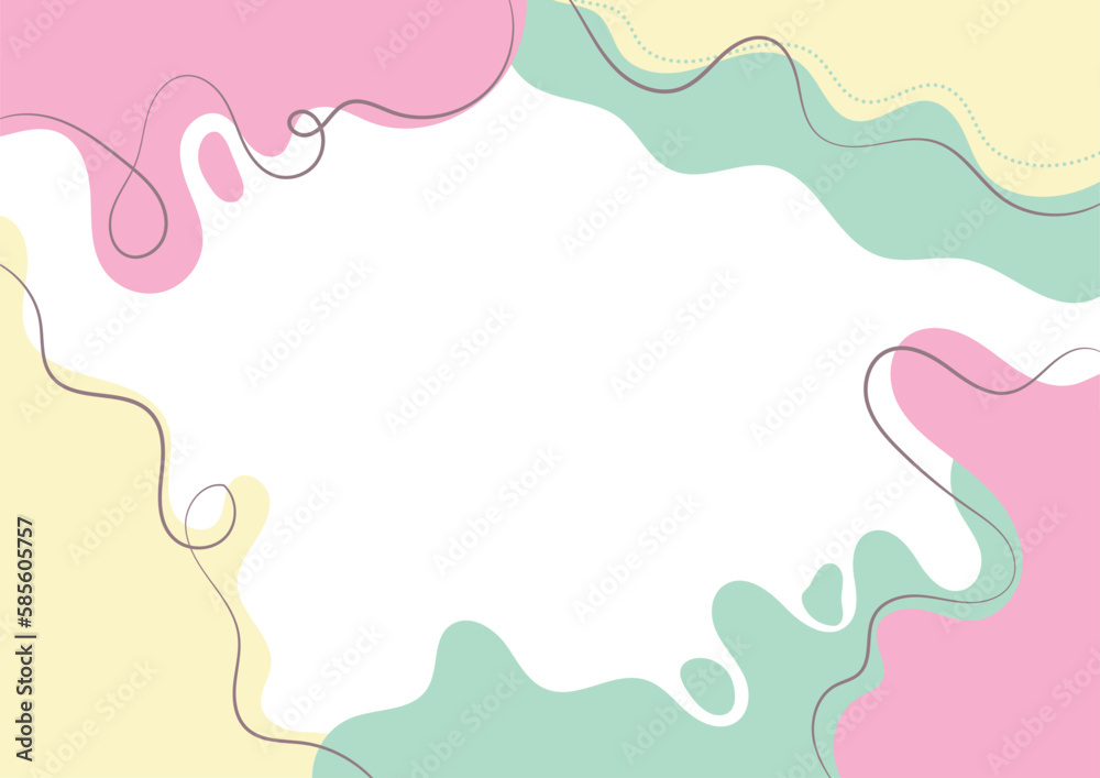 colorful hand drawn background with lines