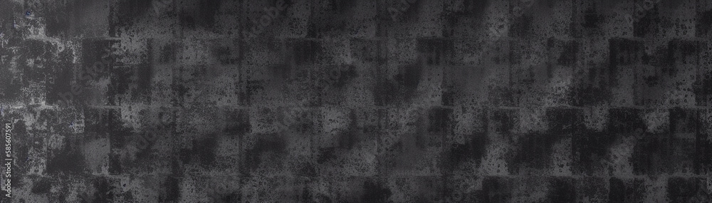Fototapeta premium Illustration of a textured and worn-out wall in black and white created with Generative AI technology