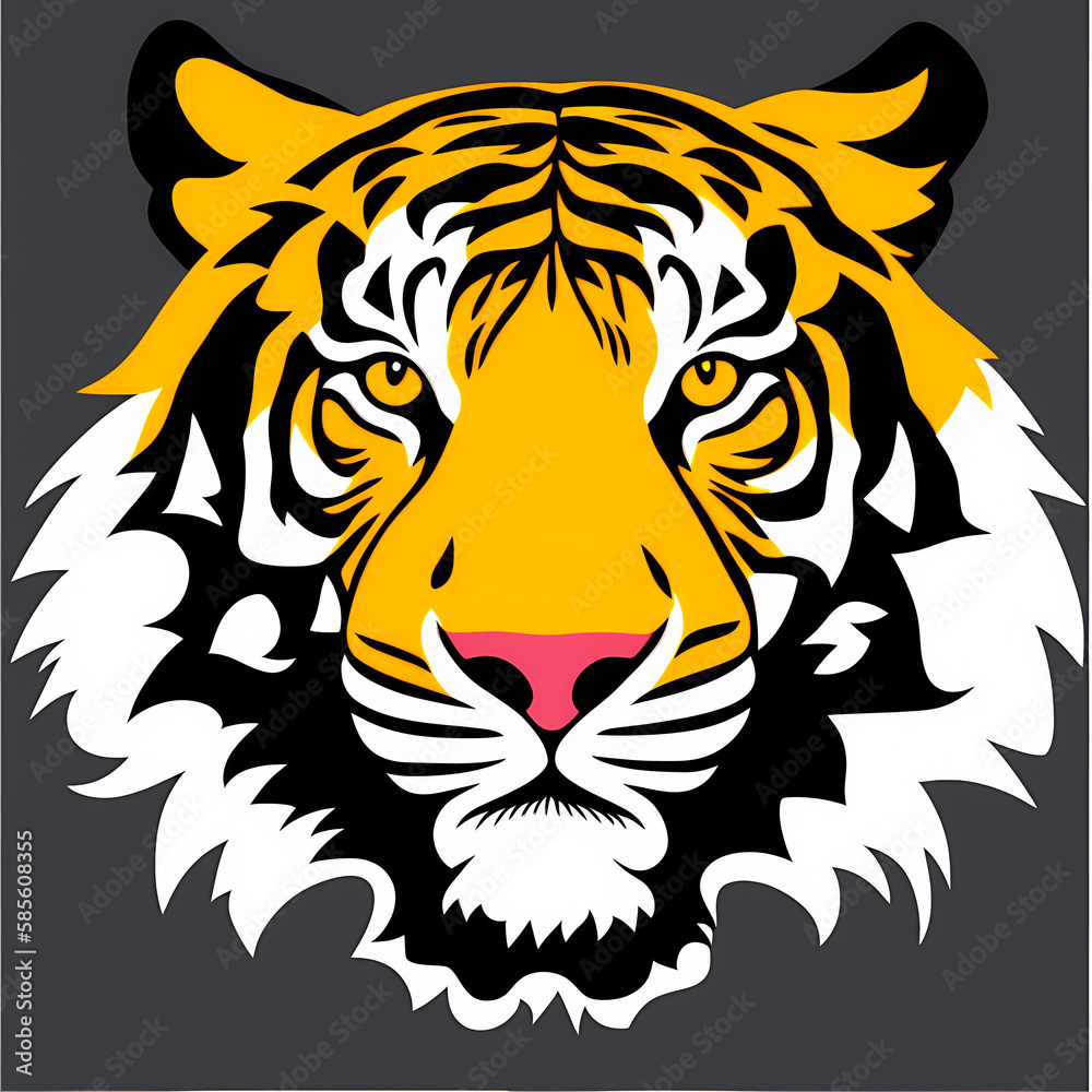 Fototapeta premium Tiger Mascot Illustration
