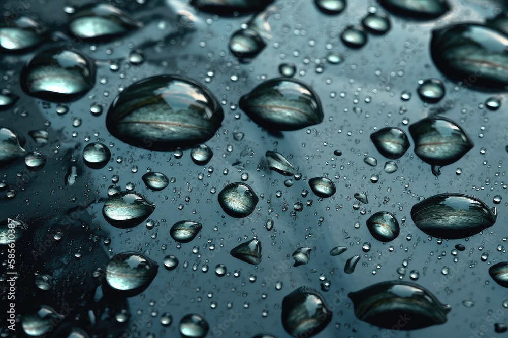 drops of water on a glass drops of water on a glass